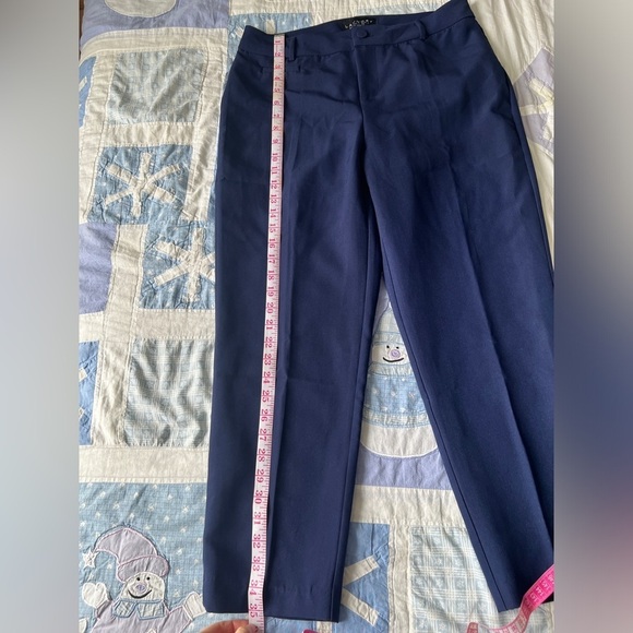 Laundry by Shelli Segal Womens Navy Trouser Work Formal Everyday Casual Pants 8 - Picture 10 of 11